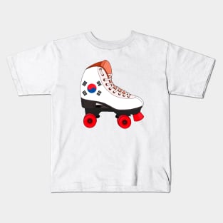 Roller Skating South Korea Kids T-Shirt